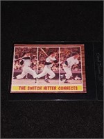 1962 Topps Mickey Mantle The Switch Hitter Connect