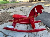Little Red Wooden Rocking Horse
