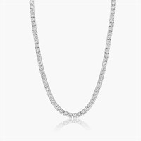 14K WHITE GOLD 8.00CT DIAMOND NECKLACE