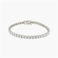 14K WHITE GOLD 4.00CT DIAMOND BRACELET