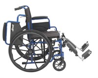 Blue Streak Wheelchair with 18-in Seat