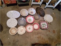 misc lot bowls platters etc