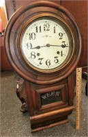 Royal CMA regulator clock c.1890 w/key &