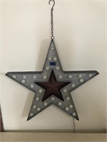 Hanging Light-Up Star Decoration