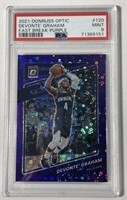 2021 Donruss #120 Devonte' Graham Purple PSA 9 /95