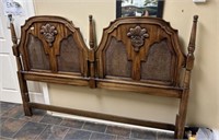 Late 20th Century Oak King Size Bed