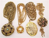 4-VINTAGE GOLD TONED NECKLACES: JOAN RIVERS