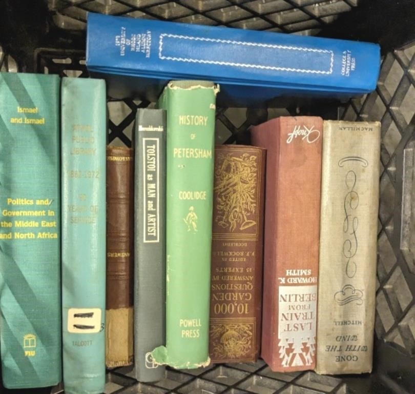 CRATE OF VINTAGE BOOKS