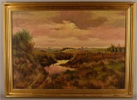 Borge Ball (1906-1979) Oil On Canvas Landscape