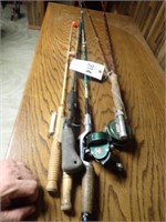 Fly Rod & Reel, Fishing Rod w/ Reel, (2) Jig Poles