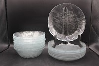Floral Glass Plates & Bowls