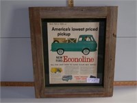 Barnwood Framed Ford Econoline advertisement