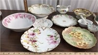 Misc. Flowered bowls & plates