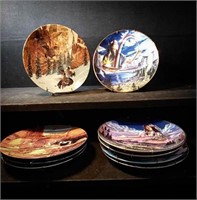 Decorative plates with Native American themes