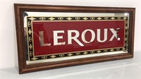 1996 Leroux mirrored bar sign.  26x12