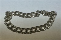 6" Sterling Double Link Chain Bracelet