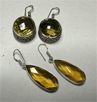 Two Pair of .925 Sterling Earrings