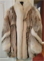 Lloyds of Denver Coyote Silver Fox Trim Coat