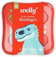 Welly Dino Bandages  48ct  Assorted Shapes