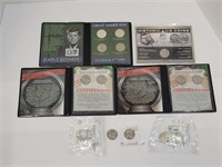 15 Kennedy Half Dollars & Stamp Includes Silver