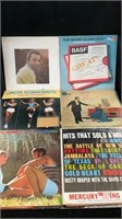 Vintage vinyl albums, Johnny Mathis showing with