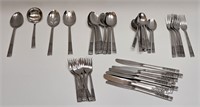 VTG ROGERS STAINLESS KOREA SILVERWARE DECO DESIGN