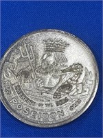 1983 Poseidon - 25th anniversary Mardi Gras coin