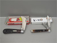 2 Case XX folding knives – 61011 hawkbill pruner