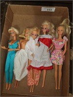 5 Vintage Barbie Dolls