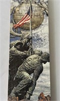 USMC Iwo Jima Wood Plaque Marine Corps WWII