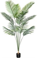 CROSOFMI Artificial Areca Palm Tree 6 Feet
