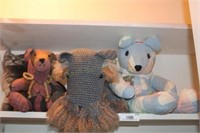 Quilt Bears, Crochet Plush, & Cat