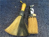 2-- VINTAGE WHISK BROOMS