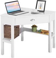 Giantex W/ 1 Drawer, 1 Storage Shelf, White Finish