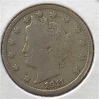 1911 Liberty Head V. Nickel