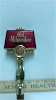 Old Milwaukee draftt beer pull handle