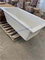 TUB, NO FINISHED SIDE, END DRAIN, 32 X 66,
