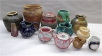 Lot of Small Pottery Vases