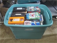 Tote of Assorted VHS Tapes