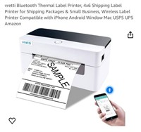 vretti Bluetooth Thermal Label Printer, 4x6