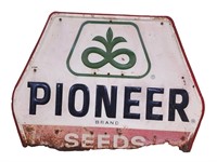 Large Painted Pioneer Seeds Sign