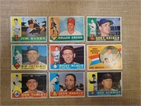 1960 Topps Baseball Cards Lot, Players from Lot