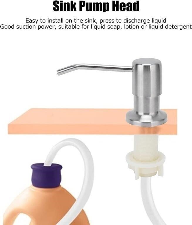 Sink Soap Dispenser Kit Soap Pump Head Kit 304