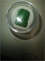 Brazilian Emerald Cabochon Gem, 17.55 carat