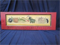 SIGN, "SUN VALLEY OUTFITTERS", PAINTED ON OLD
