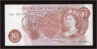 1962-1966 Great Britain 10 Shillings Note