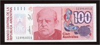 1985 Argentina 100 Australes Note