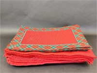 Red Placemats and Red & Green Plaid Placemats