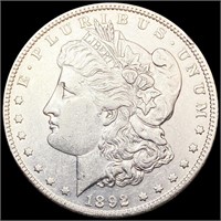 1892 Morgan Silver Dollar CLOSELY UNCIRCULATED