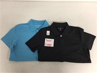 2 PIECES AMAZON ESSENTIALS MENS POLO SHIRTS SIZE